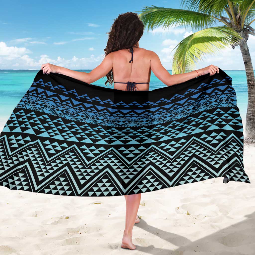 Maori Niho Taniwha Te Wheiao Sarong Moana Blue - Aussie Hoodie