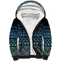 Maori Niho Taniwha Te Wheiao Sherpa Hoodie Moana Blue - Aussie Hoodie