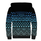 Maori Niho Taniwha Te Wheiao Sherpa Hoodie Moana Blue - Aussie Hoodie