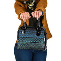 Maori Niho Taniwha Te Wheiao Shoulder Handbag Moana Blue - Aussie Hoodie