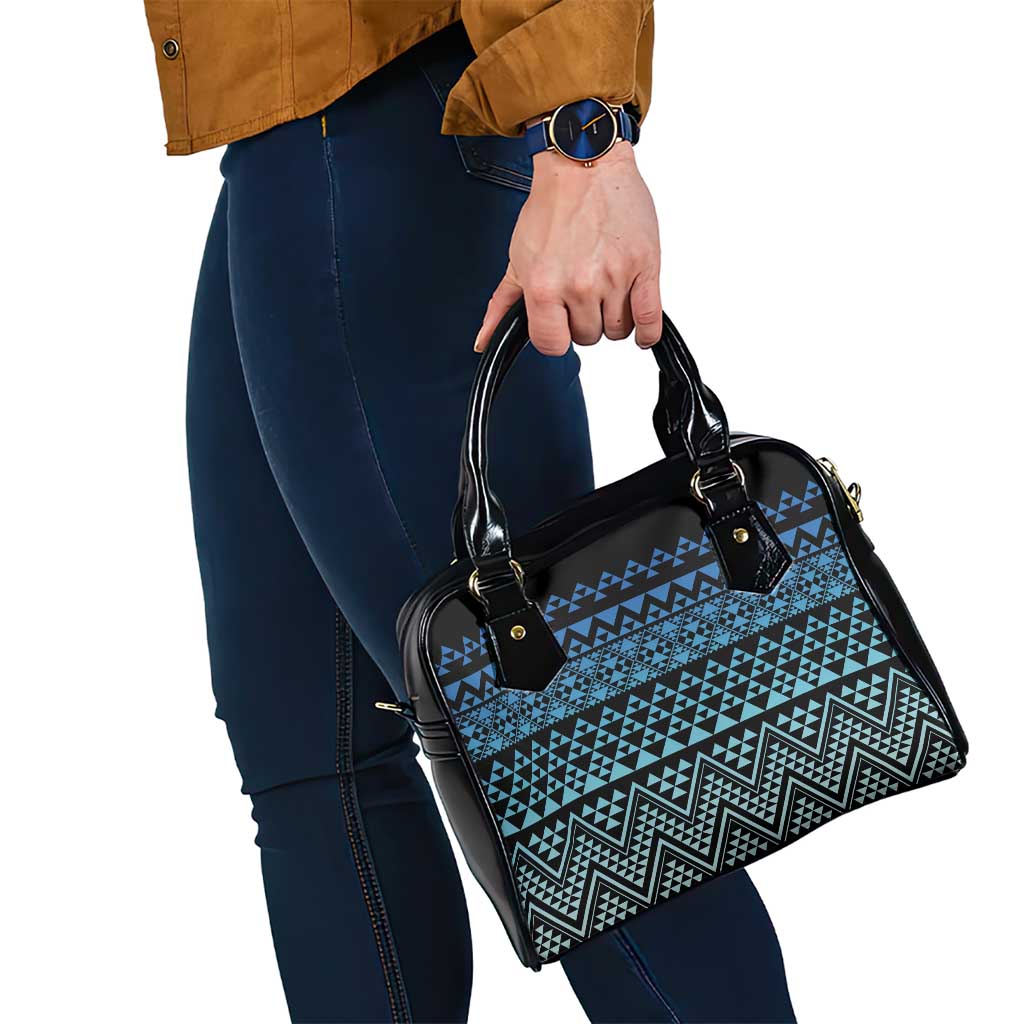 Maori Niho Taniwha Te Wheiao Shoulder Handbag Moana Blue - Aussie Hoodie