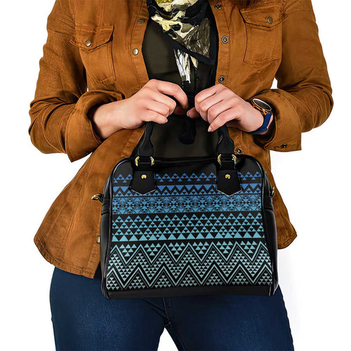 Maori Niho Taniwha Te Wheiao Shoulder Handbag Moana Blue - Aussie Hoodie