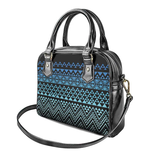 Maori Niho Taniwha Te Wheiao Shoulder Handbag Moana Blue - Aussie Hoodie