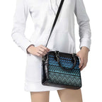 Maori Niho Taniwha Te Wheiao Shoulder Handbag Moana Blue - Aussie Hoodie
