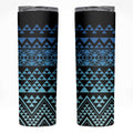 Maori Niho Taniwha Te Wheiao Skinny Tumbler Moana Blue - Aussie Hoodie