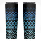 Maori Niho Taniwha Te Wheiao Skinny Tumbler Moana Blue - Aussie Hoodie