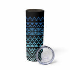 Maori Niho Taniwha Te Wheiao Skinny Tumbler Moana Blue - Aussie Hoodie