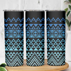 Maori Niho Taniwha Te Wheiao Skinny Tumbler Moana Blue - Aussie Hoodie