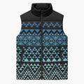 Maori Niho Taniwha Te Wheiao Sleeveless Puffer Jacket Moana Blue - Aussie Hoodie