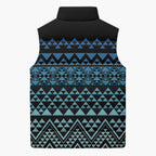 Maori Niho Taniwha Te Wheiao Sleeveless Puffer Jacket Moana Blue - Aussie Hoodie