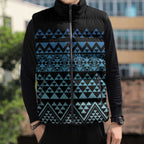 Maori Niho Taniwha Te Wheiao Sleeveless Puffer Jacket Moana Blue - Aussie Hoodie