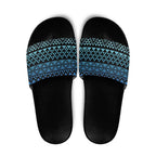 Maori Niho Taniwha Te Wheiao Slide Sandals Moana Blue - Aussie Hoodie