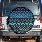 Maori Niho Taniwha Te Wheiao Spare Tire Cover Moana Blue - Aussie Hoodie