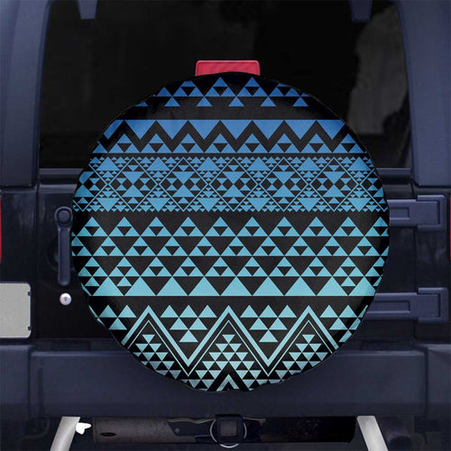 Maori Niho Taniwha Te Wheiao Spare Tire Cover Moana Blue - Aussie Hoodie