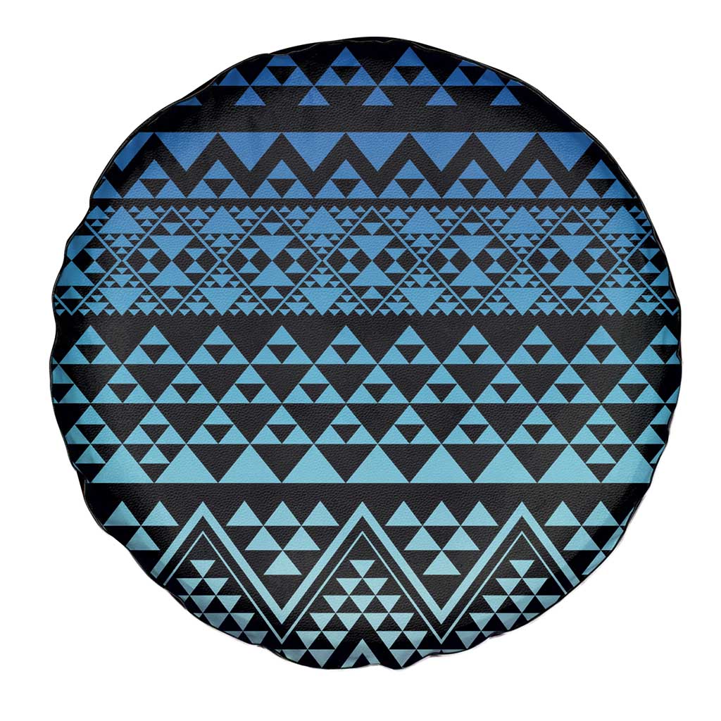 Maori Niho Taniwha Te Wheiao Spare Tire Cover Moana Blue - Aussie Hoodie
