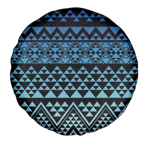 Maori Niho Taniwha Te Wheiao Spare Tire Cover Moana Blue - Aussie Hoodie