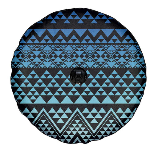 Maori Niho Taniwha Te Wheiao Spare Tire Cover Moana Blue - Aussie Hoodie