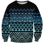 Maori Niho Taniwha Te Wheiao Sweatshirt Moana Blue - Aussie Hoodie
