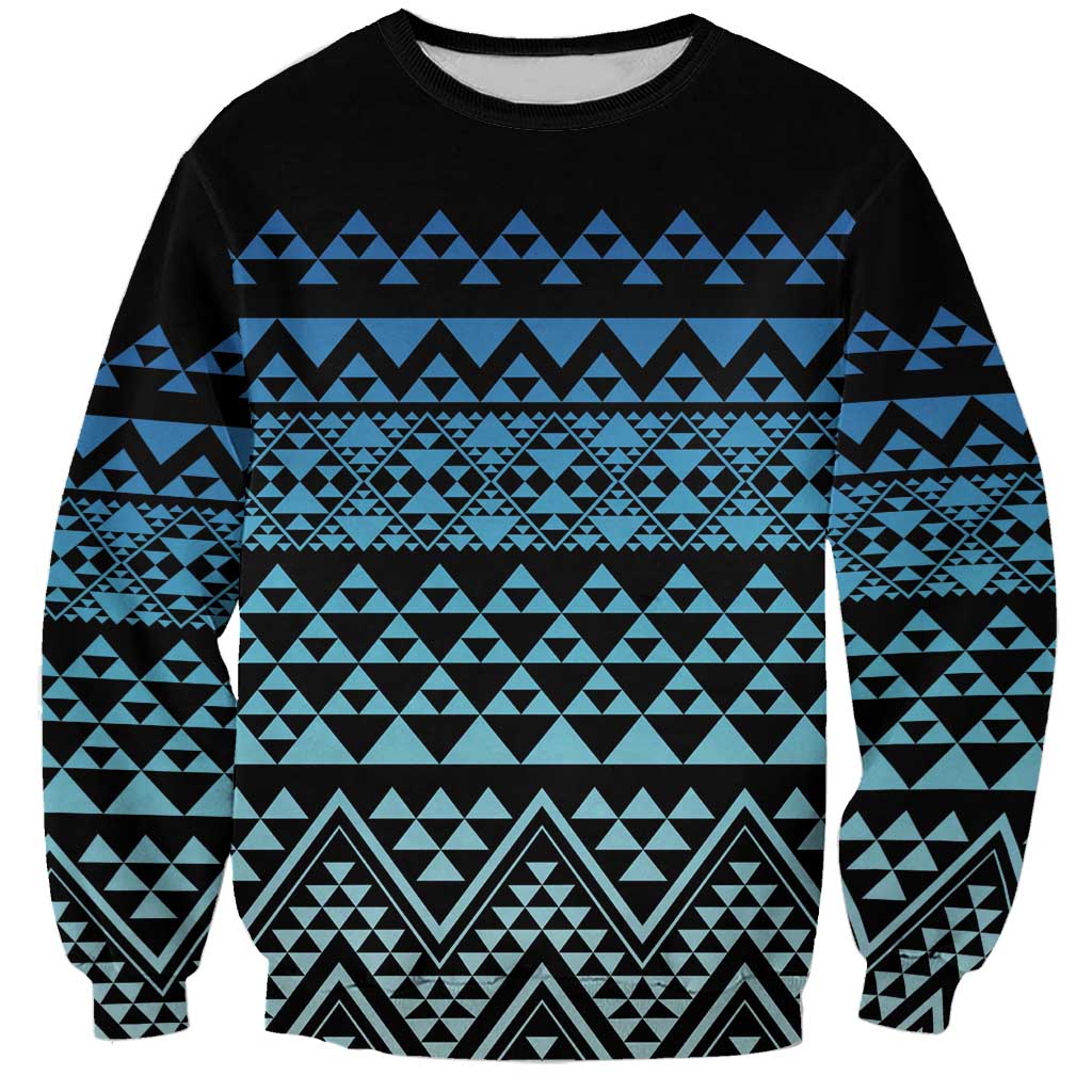 Maori Niho Taniwha Te Wheiao Sweatshirt Moana Blue - Aussie Hoodie
