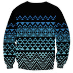 Maori Niho Taniwha Te Wheiao Sweatshirt Moana Blue - Aussie Hoodie