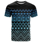 Maori Niho Taniwha Te Wheiao T Shirt Moana Blue - Aussie Hoodie