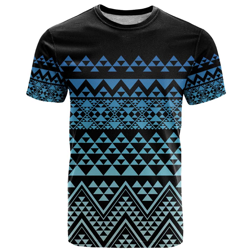 Maori Niho Taniwha Te Wheiao T Shirt Moana Blue - Aussie Hoodie