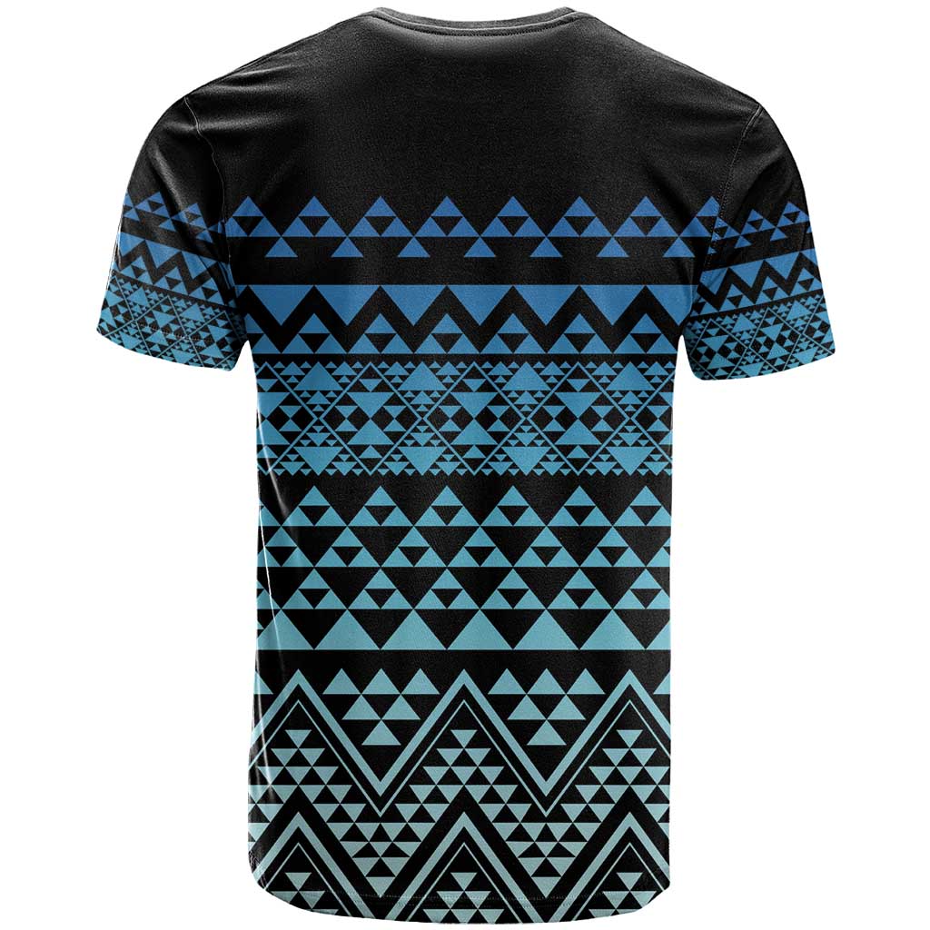 Maori Niho Taniwha Te Wheiao T Shirt Moana Blue - Aussie Hoodie