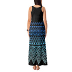 Maori Niho Taniwha Te Wheiao Tank Maxi Dress Moana Blue - Aussie Hoodie