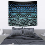 Maori Niho Taniwha Te Wheiao Tapestry Moana Blue - Aussie Hoodie