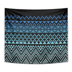 Maori Niho Taniwha Te Wheiao Tapestry Moana Blue - Aussie Hoodie