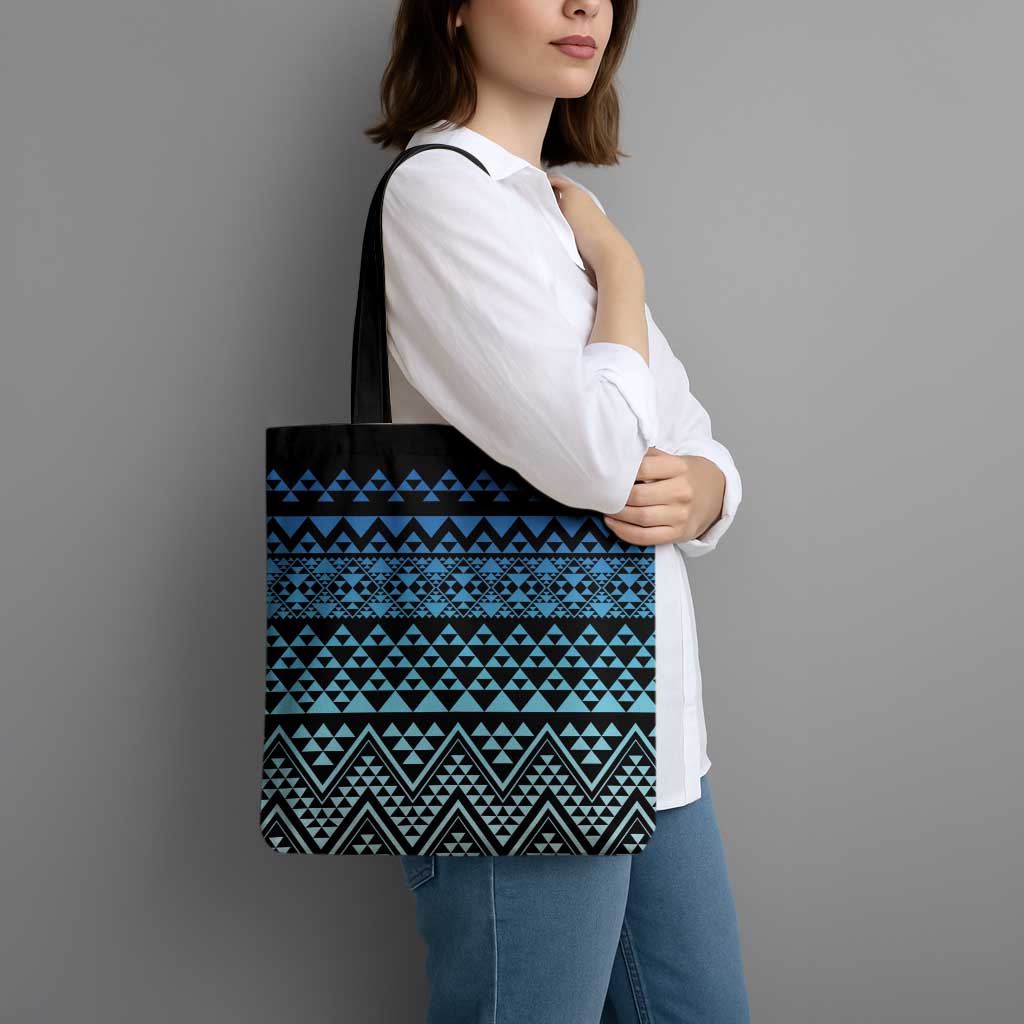 Maori Niho Taniwha Te Wheiao Tote Bag Moana Blue - Aussie Hoodie