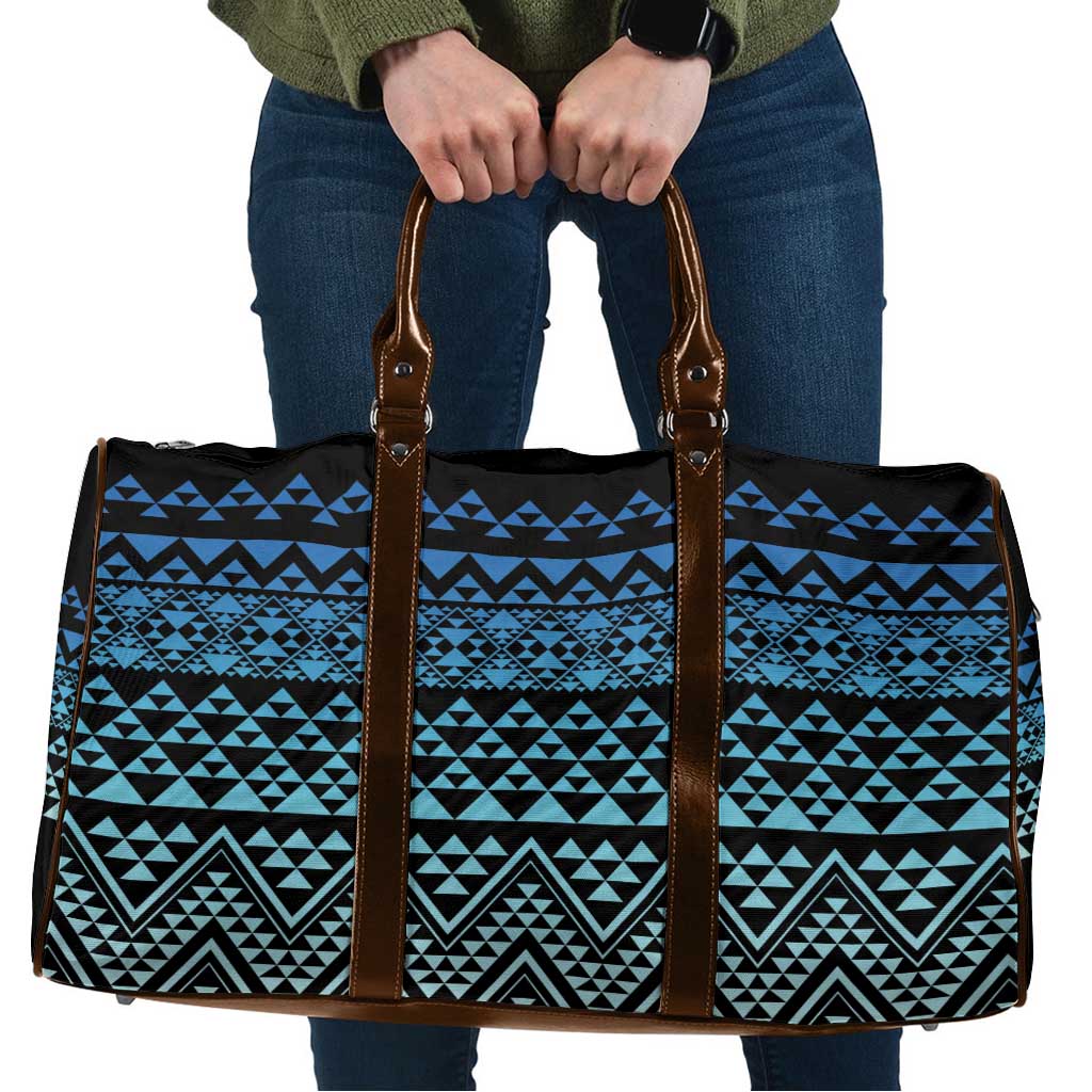 Maori Niho Taniwha Te Wheiao Travel Bag Moana Blue - Aussie Hoodie