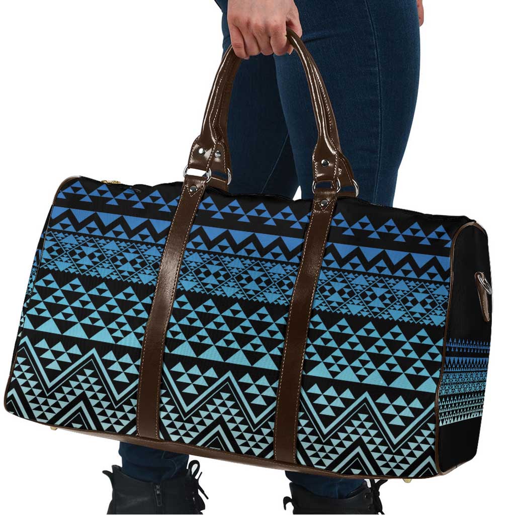 Maori Niho Taniwha Te Wheiao Travel Bag Moana Blue - Aussie Hoodie