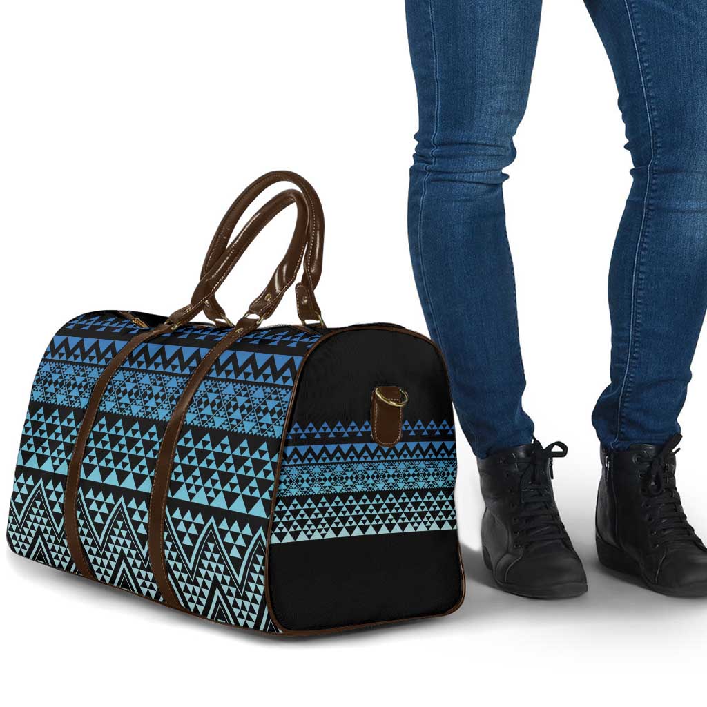 Maori Niho Taniwha Te Wheiao Travel Bag Moana Blue - Aussie Hoodie