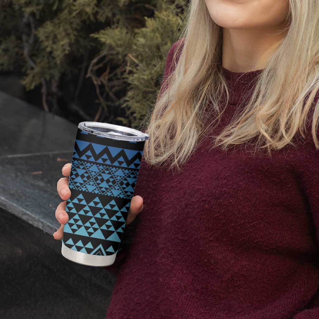 Maori Niho Taniwha Te Wheiao Tumbler Cup Moana Blue - Aussie Hoodie