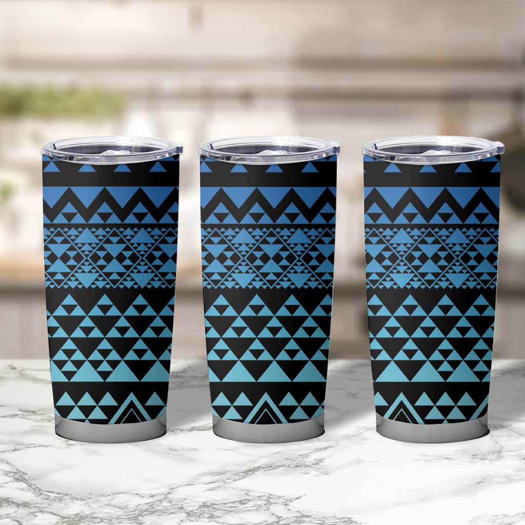 Maori Niho Taniwha Te Wheiao Tumbler Cup Moana Blue - Aussie Hoodie