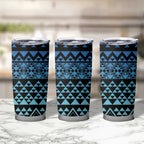 Maori Niho Taniwha Te Wheiao Tumbler Cup Moana Blue - Aussie Hoodie