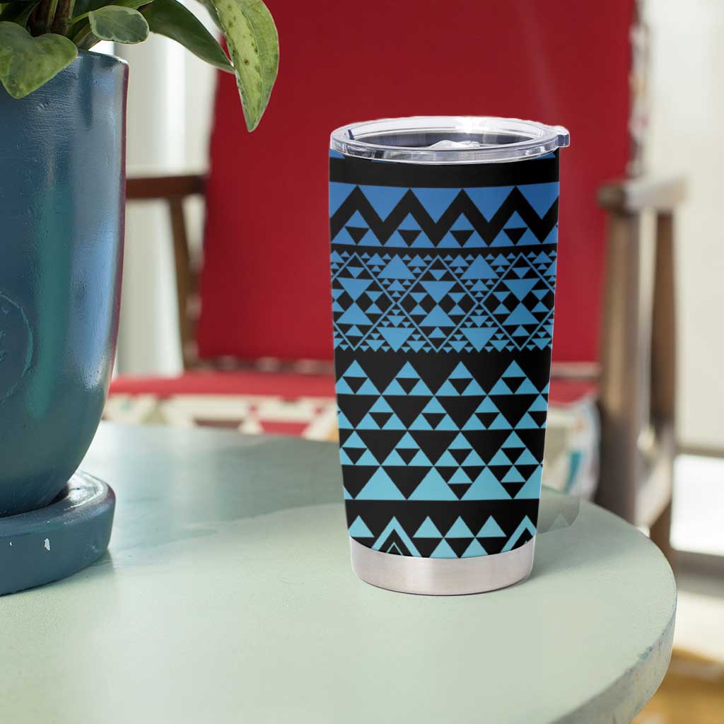 Maori Niho Taniwha Te Wheiao Tumbler Cup Moana Blue - Aussie Hoodie