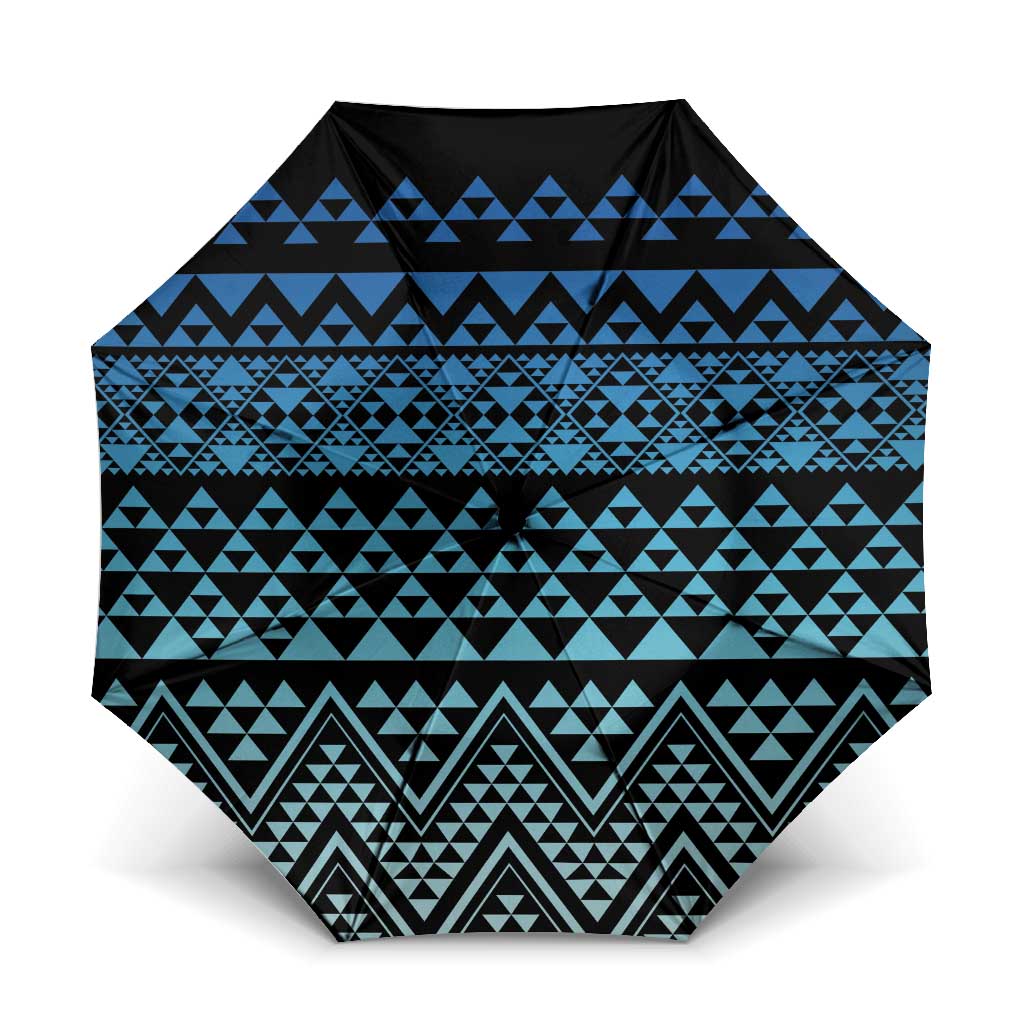 Maori Niho Taniwha Te Wheiao Umbrella Moana Blue - Aussie Hoodie