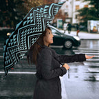 Maori Niho Taniwha Te Wheiao Umbrella Moana Blue - Aussie Hoodie