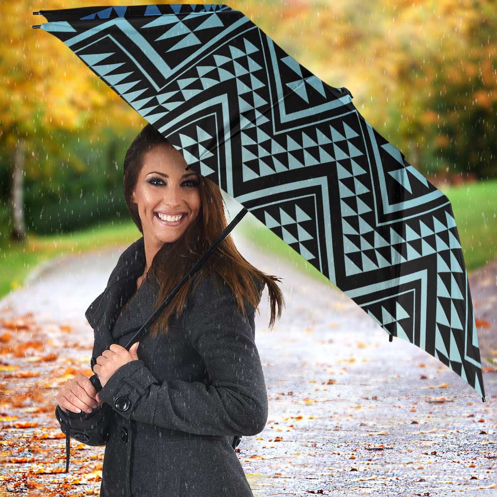 Maori Niho Taniwha Te Wheiao Umbrella Moana Blue - Aussie Hoodie
