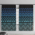 Maori Niho Taniwha Te Wheiao Window Curtain Moana Blue - Aussie Hoodie