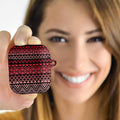 Maori Niho Taniwha Te Wheiao AirPods Case Terracotta - Aussie Hoodie