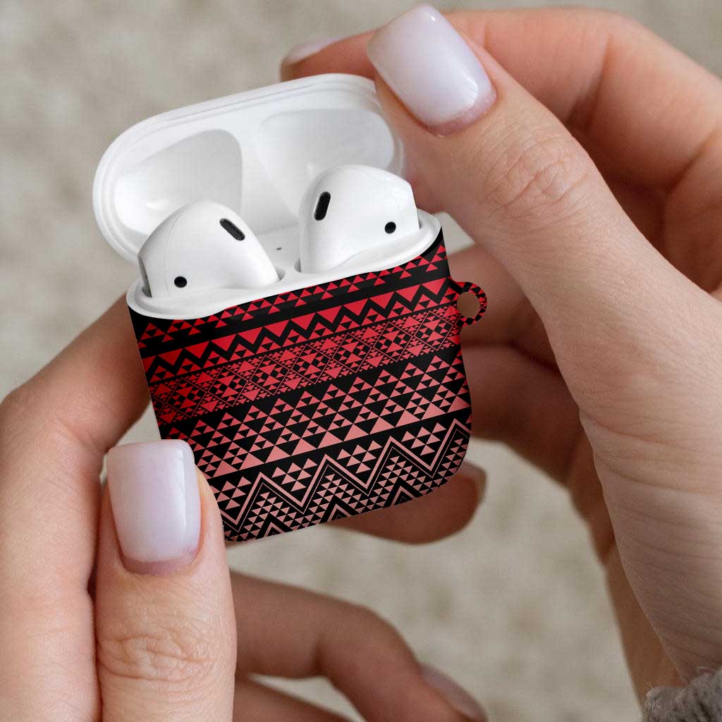 Maori Niho Taniwha Te Wheiao AirPods Case Terracotta - Aussie Hoodie