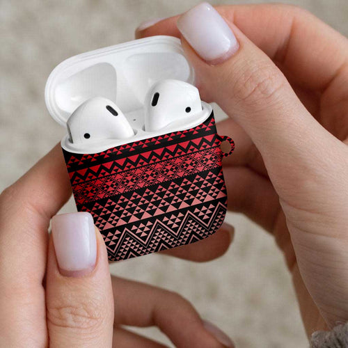 Maori Niho Taniwha Te Wheiao AirPods Case Terracotta - Aussie Hoodie