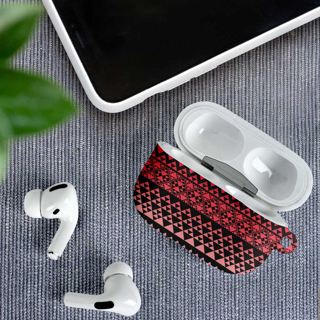 Maori Niho Taniwha Te Wheiao AirPods Case Terracotta - Aussie Hoodie