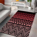 Maori Niho Taniwha Te Wheiao Area Rug Terracotta - Aussie Hoodie