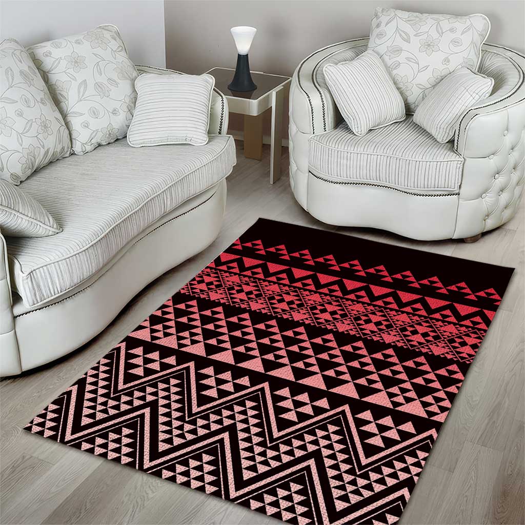 Maori Niho Taniwha Te Wheiao Area Rug Terracotta - Aussie Hoodie