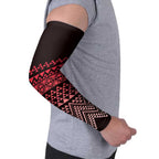 Maori Niho Taniwha Te Wheiao Arm Sleeves Terracotta - Aussie Hoodie