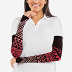Maori Niho Taniwha Te Wheiao Arm Sleeves Terracotta - Aussie Hoodie
